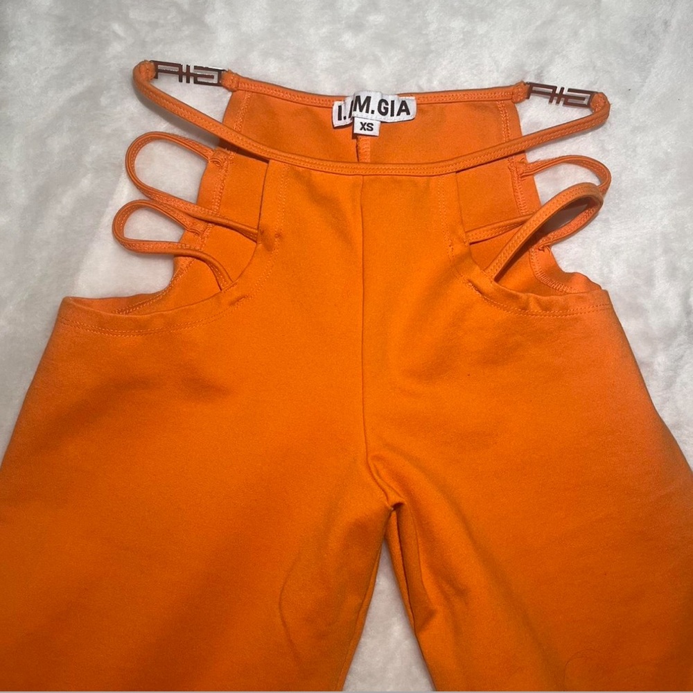 *SOLD I.AM.GIA co ord set tight fit flare pants and bralette crop top